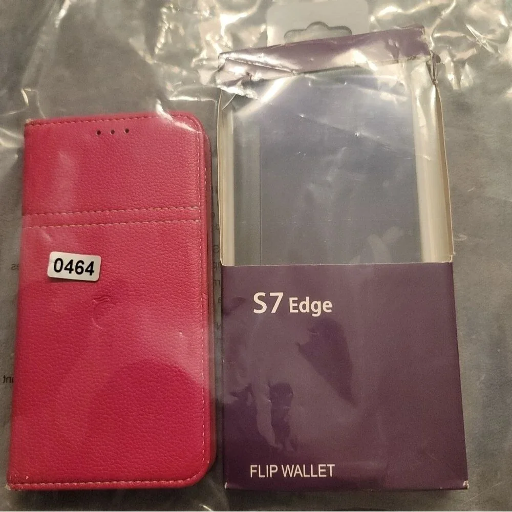 0464. NIB~ SAMSUNG ~ S7 Edge ~ 2 - Flip Cases ~ 🩷💜🩷💜 ~ I shattered my phone!